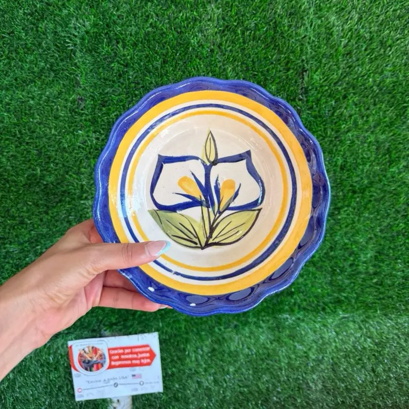 Pozolero Plate of Deep Alcatraz Cobalto 7.5 Only 4 Pieces.