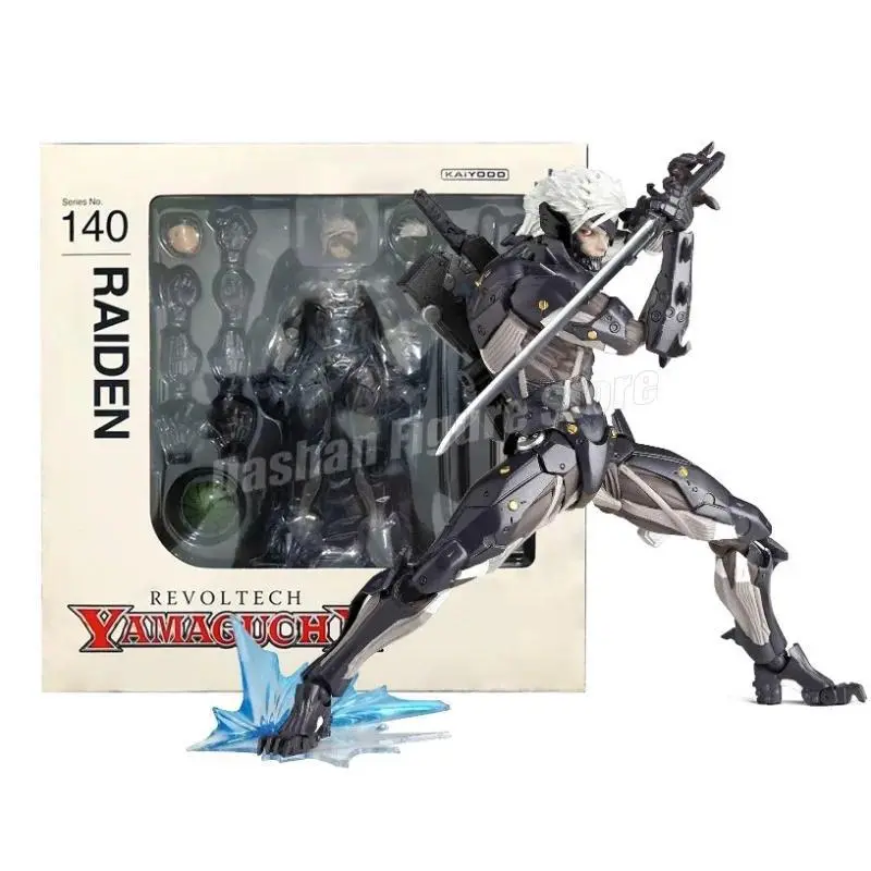 Kaiyodo Revoltech Metal Gear Rising: Revengeance Action Figure Raiden Figurine PVC Movable Collection Solid Snake Jack Model Toy