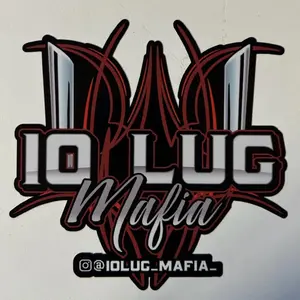 10 Lug Mafia 10LugMafia Pinstripe Logo red outline Decal with Stacks 5 Inch Graphic Sticker