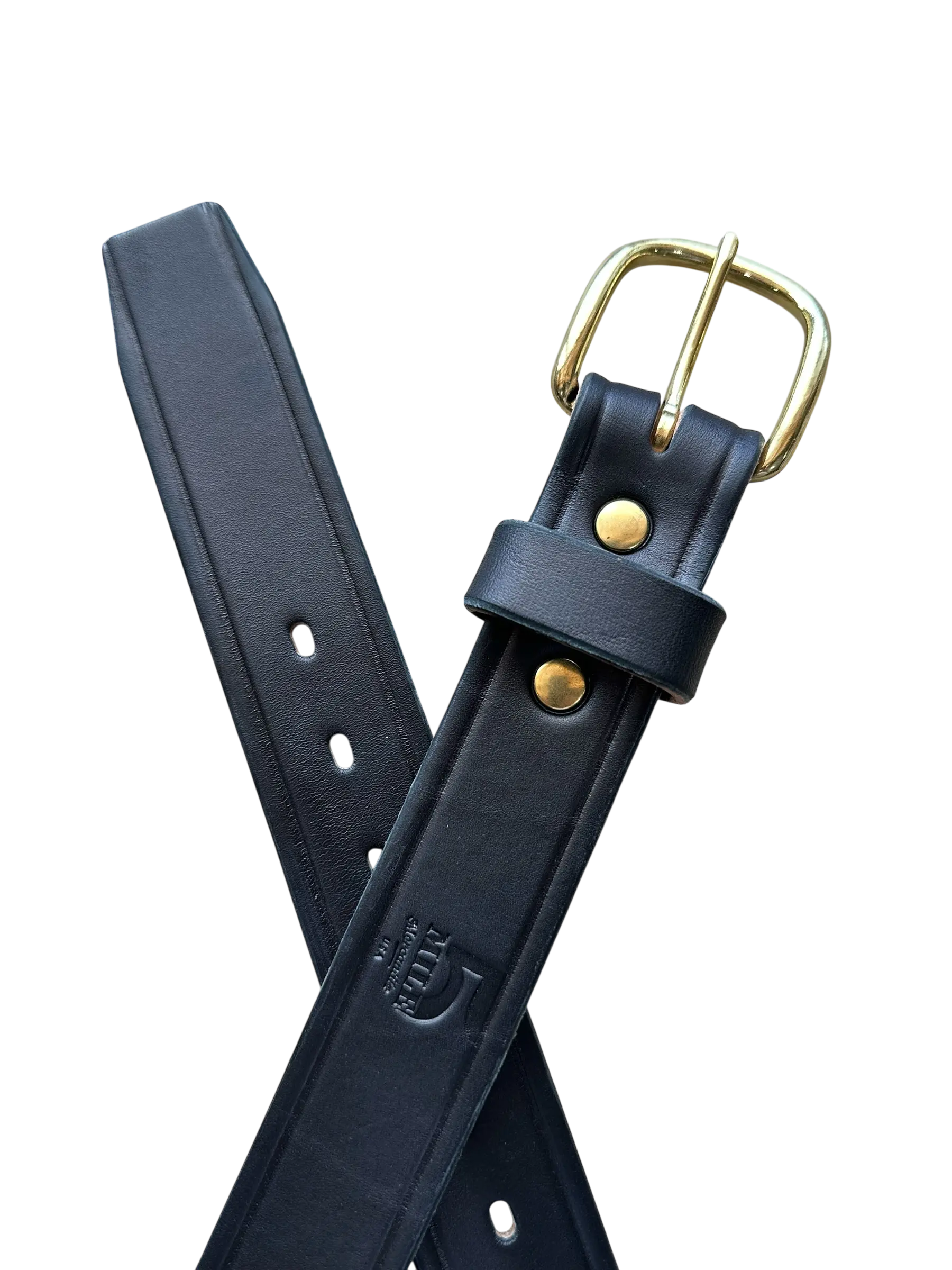 Granger Belt / Black Veg Tan / Stiffness: Firm / Width: 1.5''