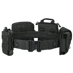 Multifunctional quick-draw eight-piece equipment tactical belt, waist seal three-in-one anti-shake multifunctional patrol belt
