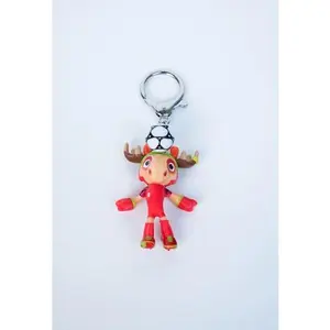 FIFA World Cup Canada Mascot Maple Keychain Figurine Official Licensed Product