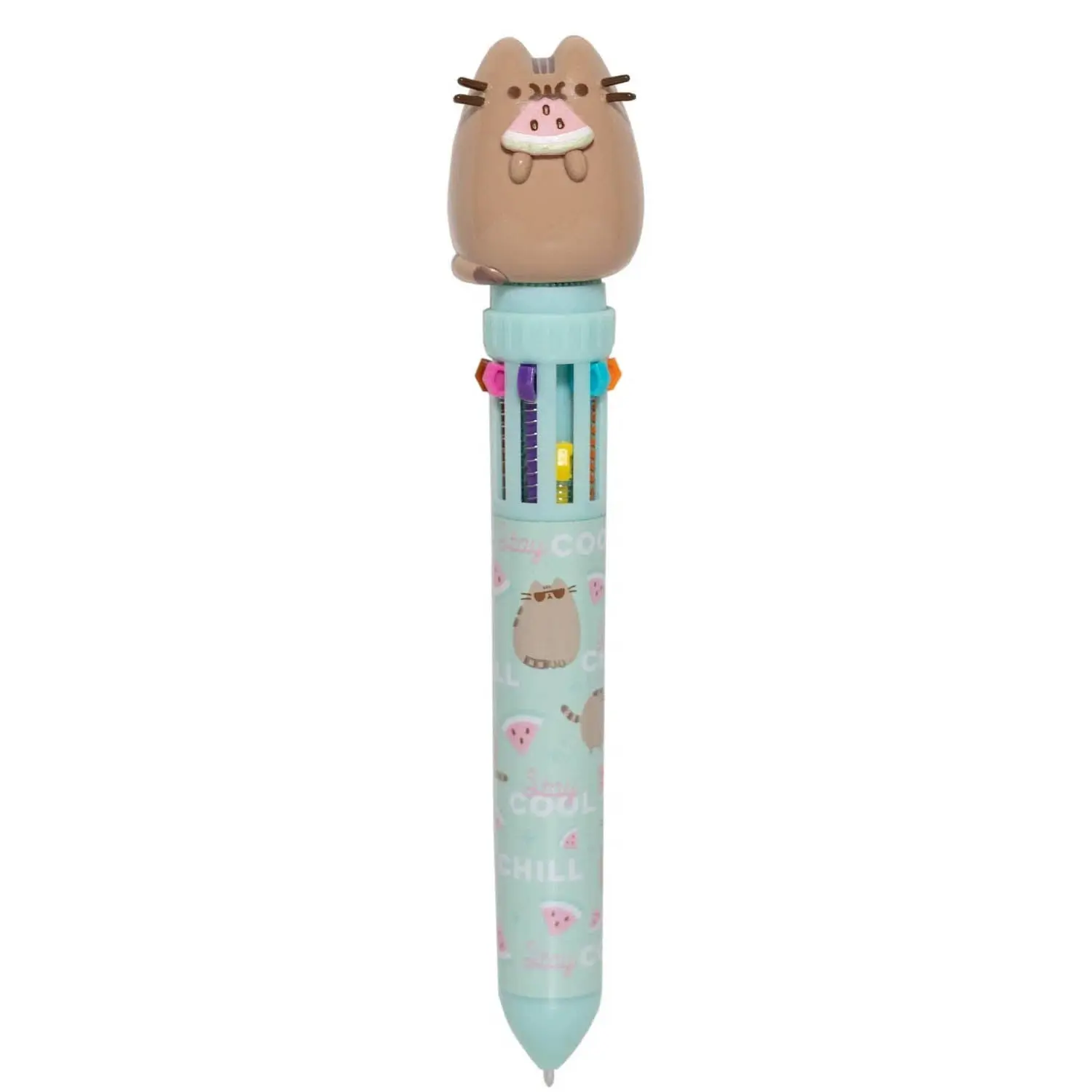 Pusheen 3D Multicolor Ballpoint Pen with Watermelon Topper Fun Office School