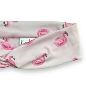 Watercolor Flamingo Floats Knotties Headband