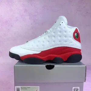 New men's lace-up outdoor sports shoes with white and red cat's eye, breathable and casual running shoes