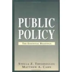 USED-Public Policy: The Essential Readings by Stella Z. Theodoulou (Paperback)