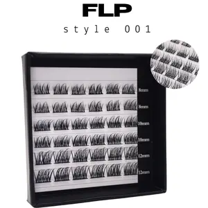 FLP - STYLE 001 - C Curl - Classic Look- DIY Eyelash Extension Clusters Eyelashes Extensions