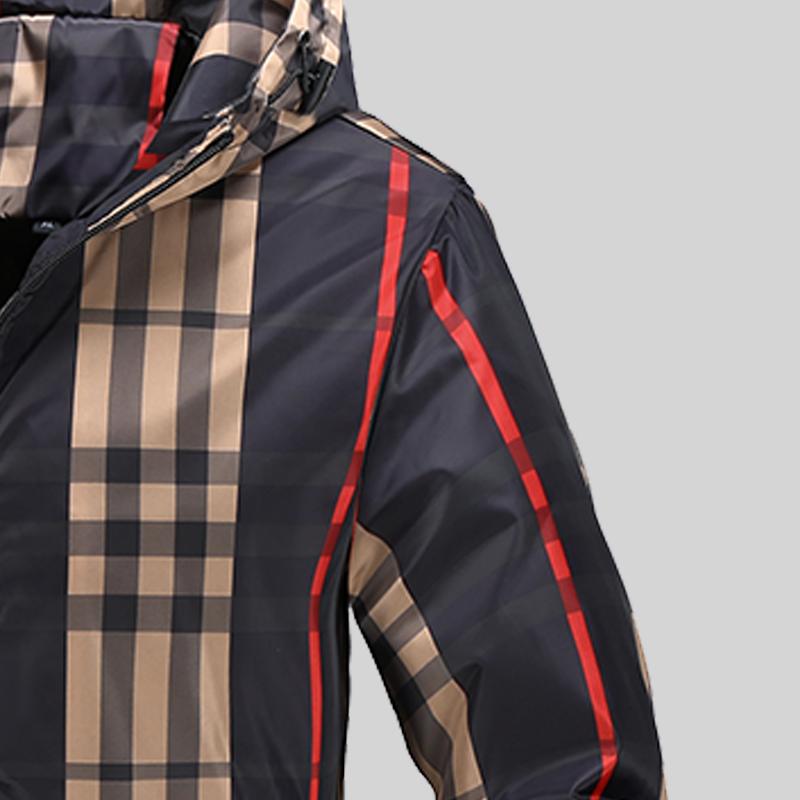autumn fashion style Men’s Spring Summer Trendy Checkered Hooded Jacket | Daily Casual All-Match Outerwear