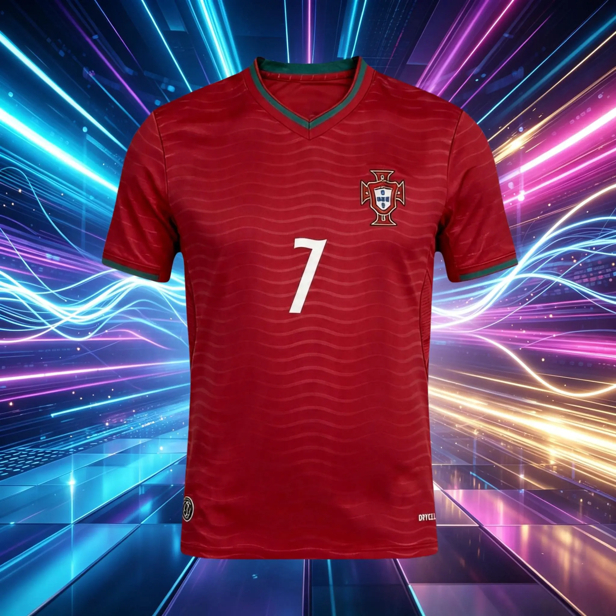 2026 Portugal Home And Away Red Green Black 7# Cristiano Ronaldo Short Sleeve Soccer Jersey Fans Version