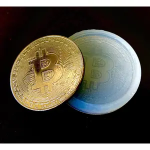 silicone Mold - bitcoin mold - single cavity mold - bitcoin - silicone resin mold - homemade mold