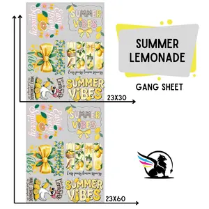 Summer Lemonade | Premade DTF Transfer Gang Sheet For Graphic Tees