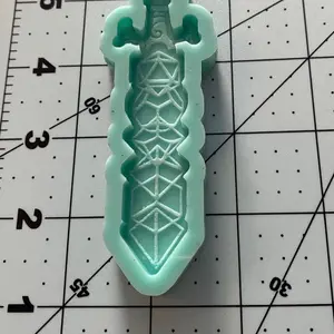 D&D Dice Sword Keychain Silicone Mold