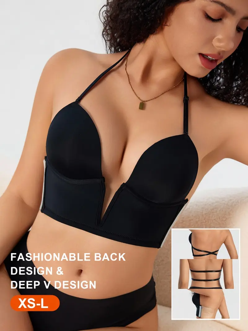Halterneck backless bra - TikTok Shop Halterneck backless bra - TikTok Shop