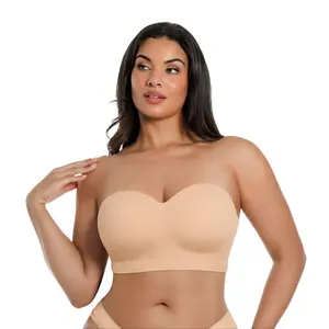 SHAPELLX Bare Essentials AirSlim VersaFit Seamless Strapless Non-slip Wire-free Versatile Back Smoothing Bra SHAPELLX Bare Essentials AirSlim VersaFit Seamless Strapless Non-slip Wire-free Versatile Back Smoothing Bra