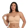 SHAPELLX Bare Essentials AirSlim VersaFit Seamless Strapless Non-slip Wire-free Versatile Back Smoothing Bra