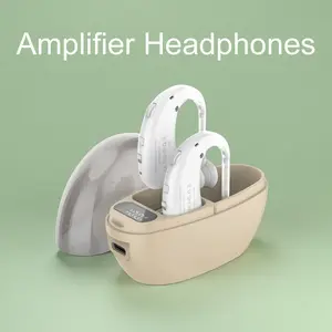 Rechargeable In-Ear Hearing Aids for Seniors, Noise Reduction, Portable Charging Case Included, Easy to Use, Elderly Hearing Aid