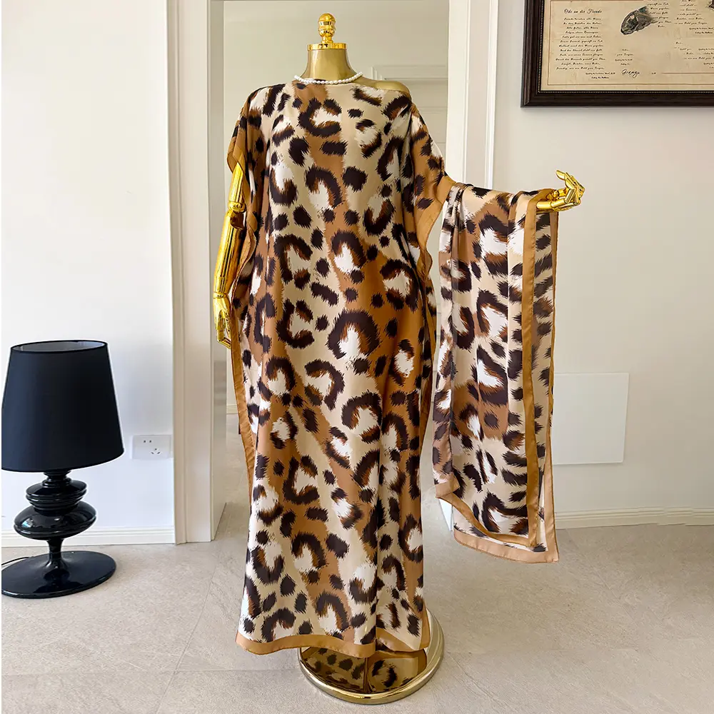 Moomoo Women's 2 Piece Sets with Elegant Zebra Print Moo Moo Skirt and Shawl, Swimsuit Coverup Beach Clothes with Sun Protection