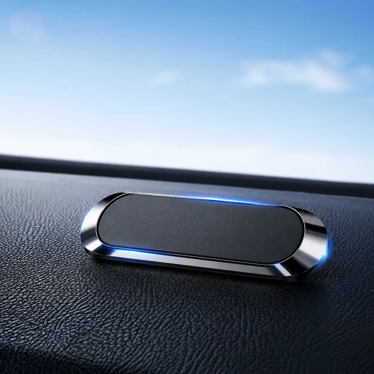 3 Pack Magnetic Phone Mount, Ultra Slim Car Dashboard Magnetic Holder, Strong Hold Adhesive Phone Stand, Minimalist Mount for Car Interior