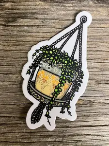 Sticker by Birdy, Large Plant Pot