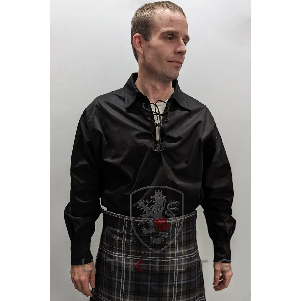 Ghillie Shirt – Jacobite, Black Long Sleeve