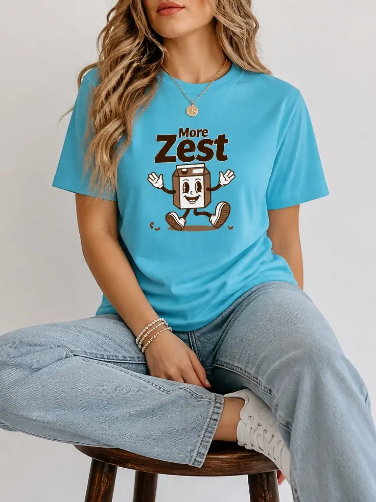 Retro Mascot Graphic Tee, Women Premium Soft 100% Cotton Relaxed Fit Short Sleeve Top Crew Neck, Durable Vintage Roller Skating Bubble Tea Cup Cartoon Printed T-Shirt for Women Street Casual Office Home Outdoor Daily Outfits