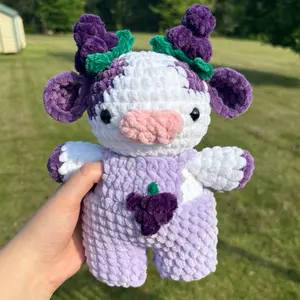 Crochet Grape Cow Handmade