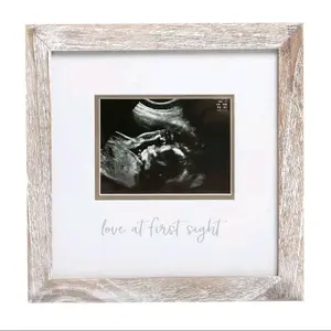 Rustic sonogram photo frame