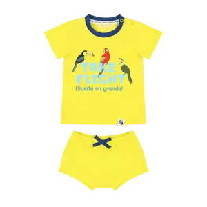 Suave Baby Tee & Bloomer Shorts Set – Take Flight Baby Outfit