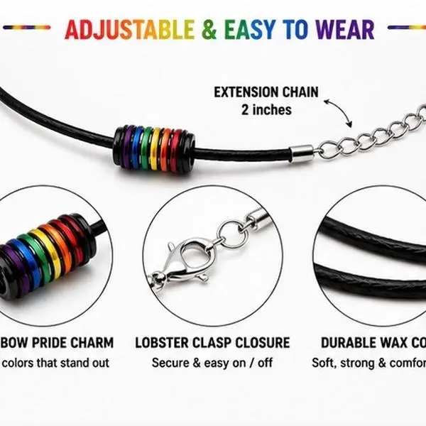 Rainbow necklace/pendant LGBTQ+