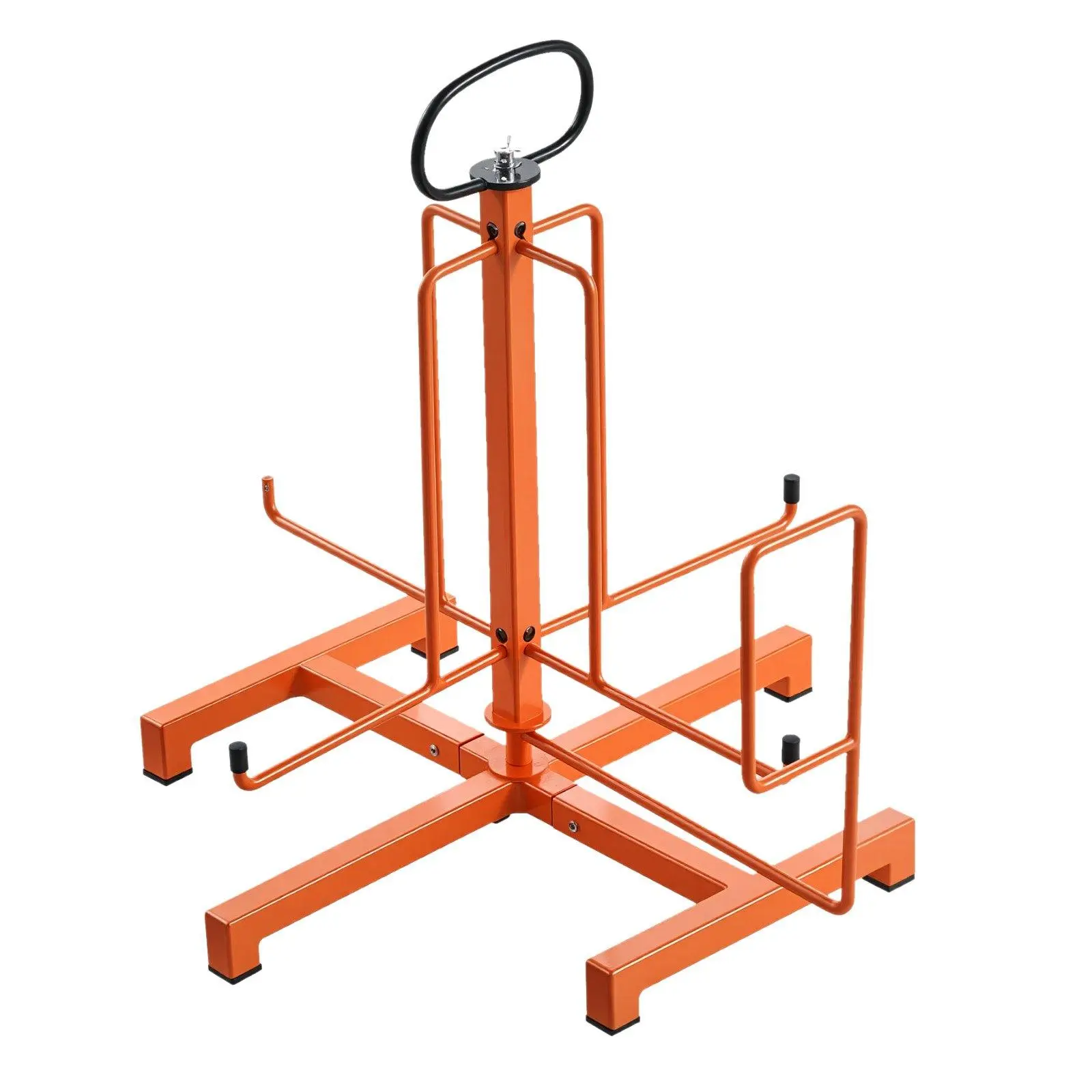 Single-Spool Cable Dispenser with Rust-Resistant Materials, 100 lbs Capacity, 16.54 in Max Diameter, 1000 ft Spool Length, Smooth Tangle-Free Dispensing, Floor/Stud Mountable, Portable Office Desk Organizer Accessory, Quick Assembly, In Storage, Yes, 1000