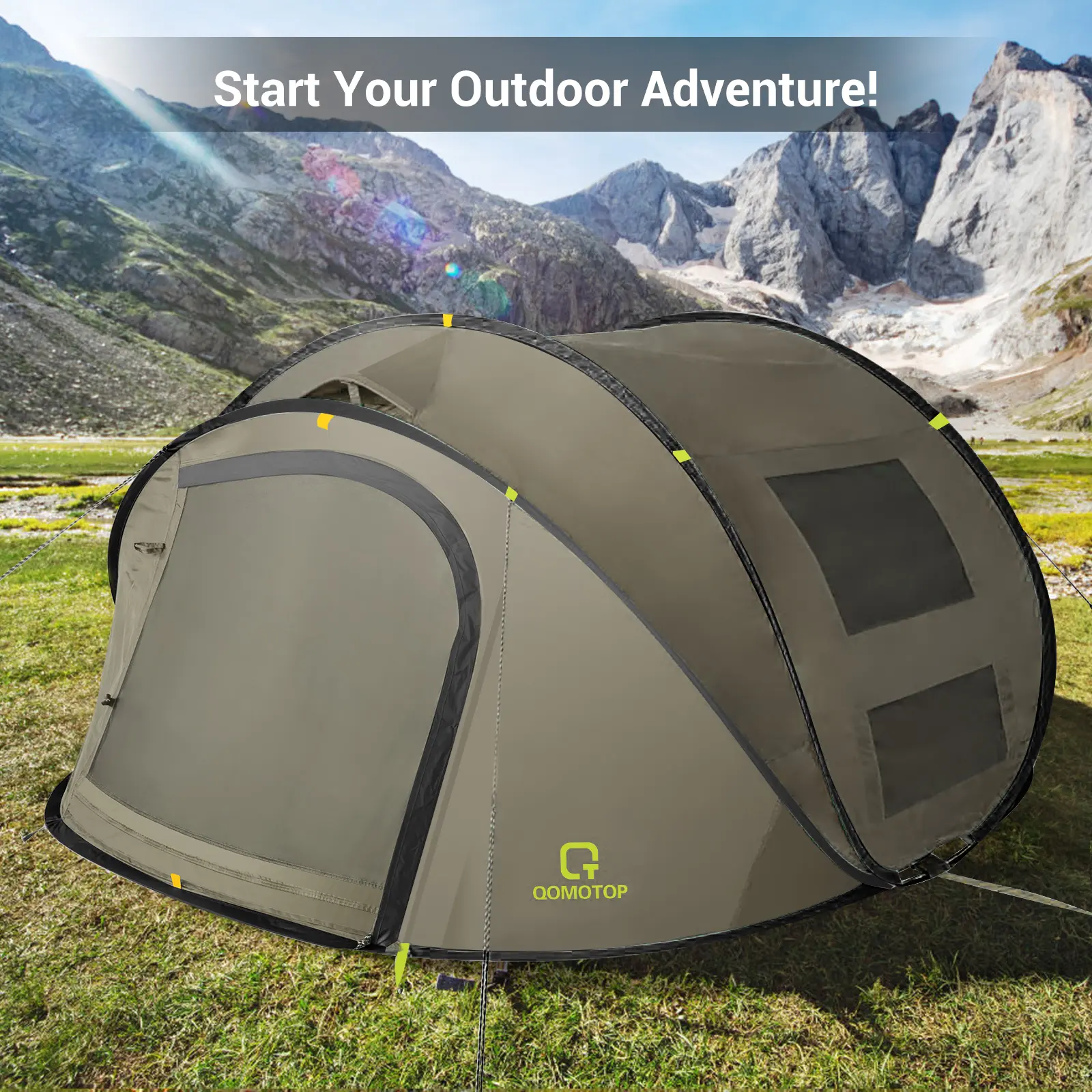 Qomotop 4 Person Camping Tentnull