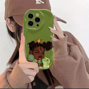 Princess And The Frog Phone Case - Suitable for iPhone 17 Air 16 15 14 13 12 11 Pro Max Plus Shockproof Camera Protection, Comfort-Grip TPU Cover,  Cartoon Design, Officially Licensed.