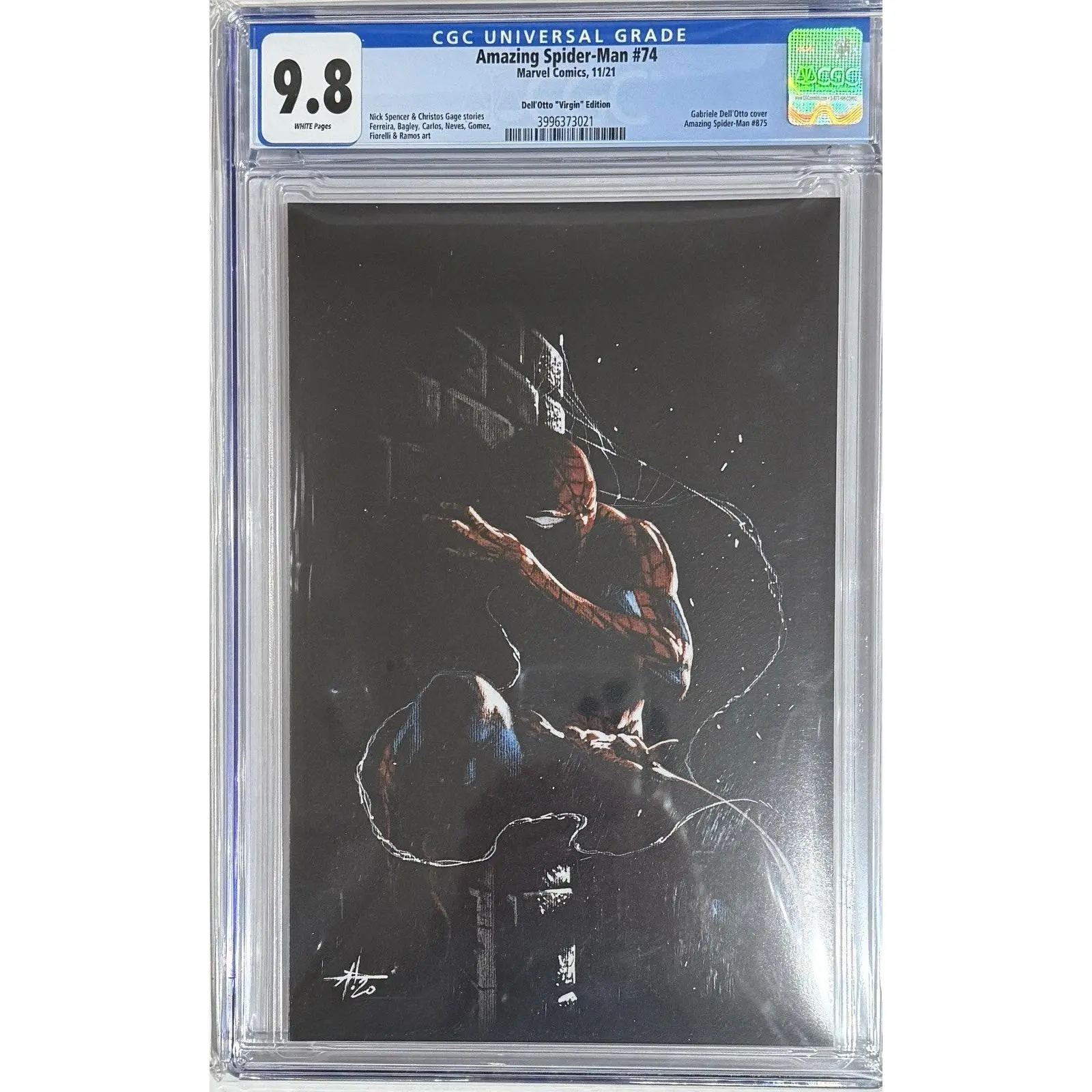 Amazing Spider-Man #74 (LGY #875) | CGC 9.8 | Dell'Otto "Virgin" | Marvel 2021