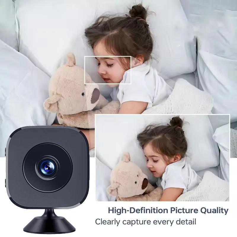 Security Camera  Mini Full Color Night Vision High Definition WiFi Monitor Waterproof Motion Detect Surveillance Smart Home