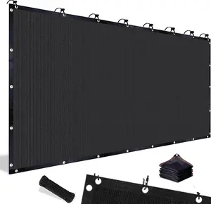 90% Blackout Cloth (Black) - 10 x 13ft UV-Resistant ShadeNet with Reinforced Rivets, Suitable for OutdoorAdventures / Camping / Garden / Patio /Greenhouse.Mesh Shade Cloth, gift
