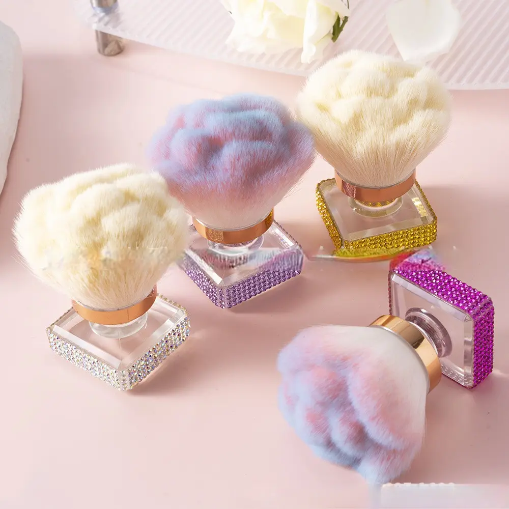 Beautiful Brush - Diamond-Studded High-End Multi-Functional Single Powder Brush Nail Brush Dust Brush Powder Brush Foundation Brush Makeup Brush Beauty Brush