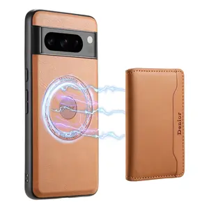 Magnet Wireless Charging Luxury Faux Leather Phone Case Card Holder Stand For For Google Pixel 10 Pro XL 9 8A 7 For Unisex Relatives Friends And Elders Holiday Gift