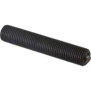 Fairlane 3/8-24, 2" Thread Length, 3/16" Ball Diam, Serrated Ball Pad Surface, Alloy Steel, Black Oxide, Threaded, Swivel Action Gripper Assemblies 5/32" Contact Diam, High Speed Steel Ball TBU-0231 X 2-S
