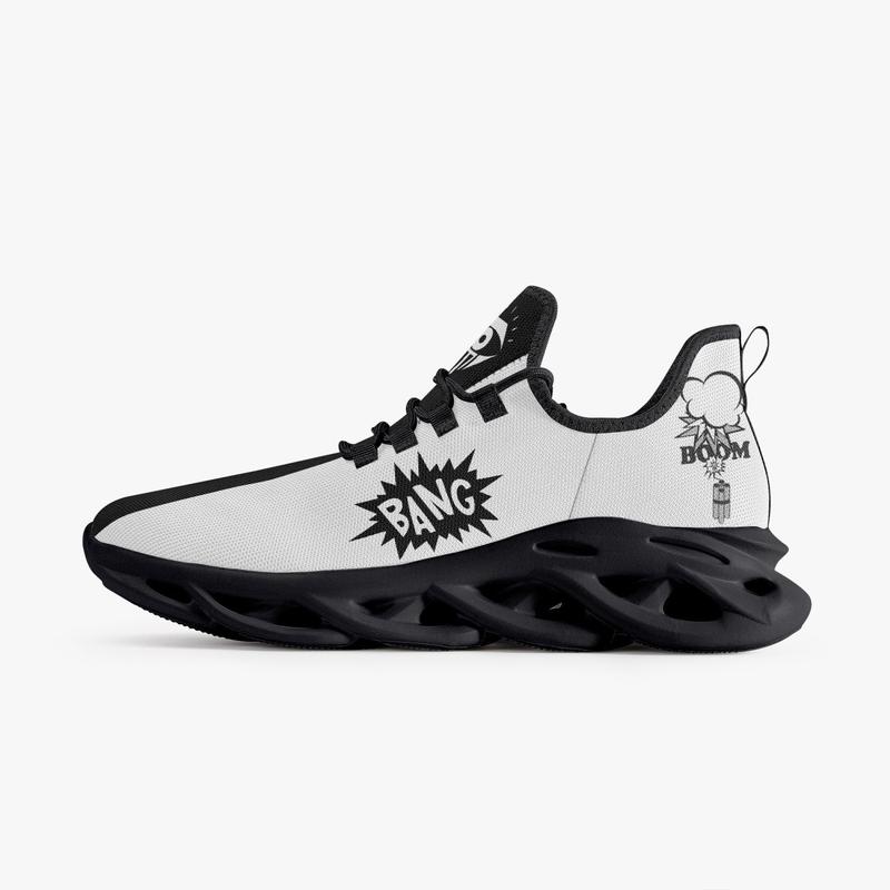 Kamikaze Black/White Z-Stepz - Z-Stepz Design, Versatile Fit, Ideal for Various Activities