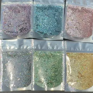 Andy’s Room Glitter Bags - Set of 6, 2 oz Each, Includes Bopeep, Woody, Buzz, Latso, Zurg, The Claw - Non-Edible