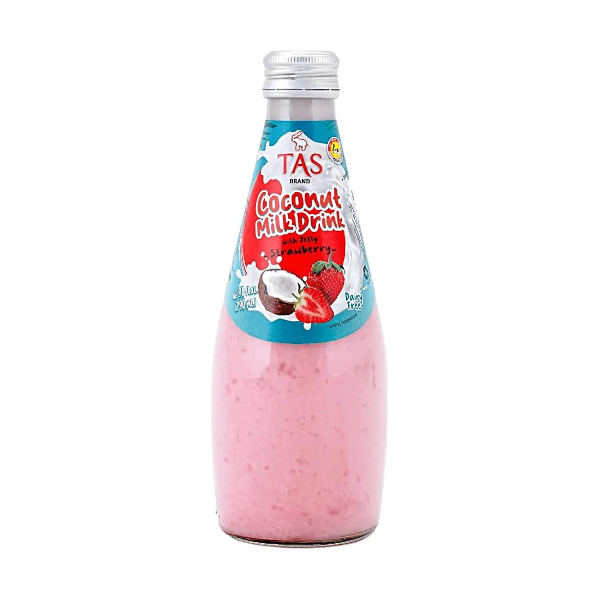 TAS Coconut Strawberry Drink 290g - Refreshing Thai Beverage with Real Fruit Flavor TAS Coconut Strawberry Drink 290g - Refreshing Thai Beverage with Real Fruit Flavor