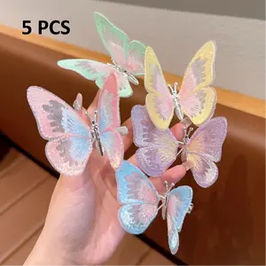 1/3/5PCS Embroidery Fragrance Butterfly Car Decoration