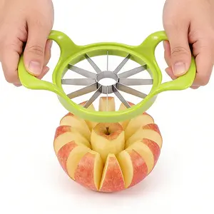 Apple Slicer Reusable Core Remover Kitchen Apple Chopper Creative Fruit Cutter Stainless Steel Fruit Slicer Kitchen Gadget Corer