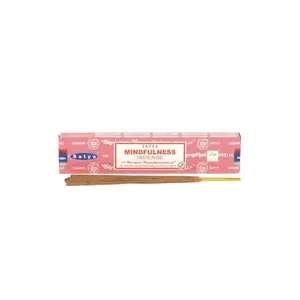 Satya Mindfulness Incense Sticks - Oodh & Cinnamon - 15g Pack - Aromatherapy & Meditation