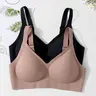 2/3/4 Pack / 6 colors,Women's Seamless Jelly Bra, High-Quality Wireless Push-Up Adjustable Sports Tank Top, Comfortable Breathable for Daily Wear, Sports Bras Pack