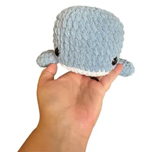 Handmade Crochet Whale Plush  | Soft Amigurumi Stuffed Animal | Cute Ocean Plush Gift