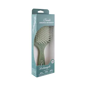 Square Air Cushion Comb with Box, Retro Pattern Design Haircut Comb for Curly Hair, Hair Care Comb