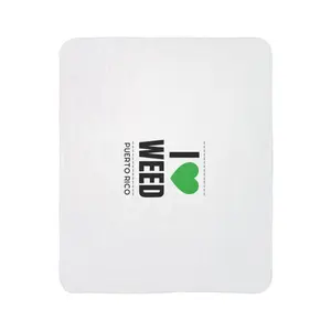 ILoveWeedPR Fleece Sherpa Blanket