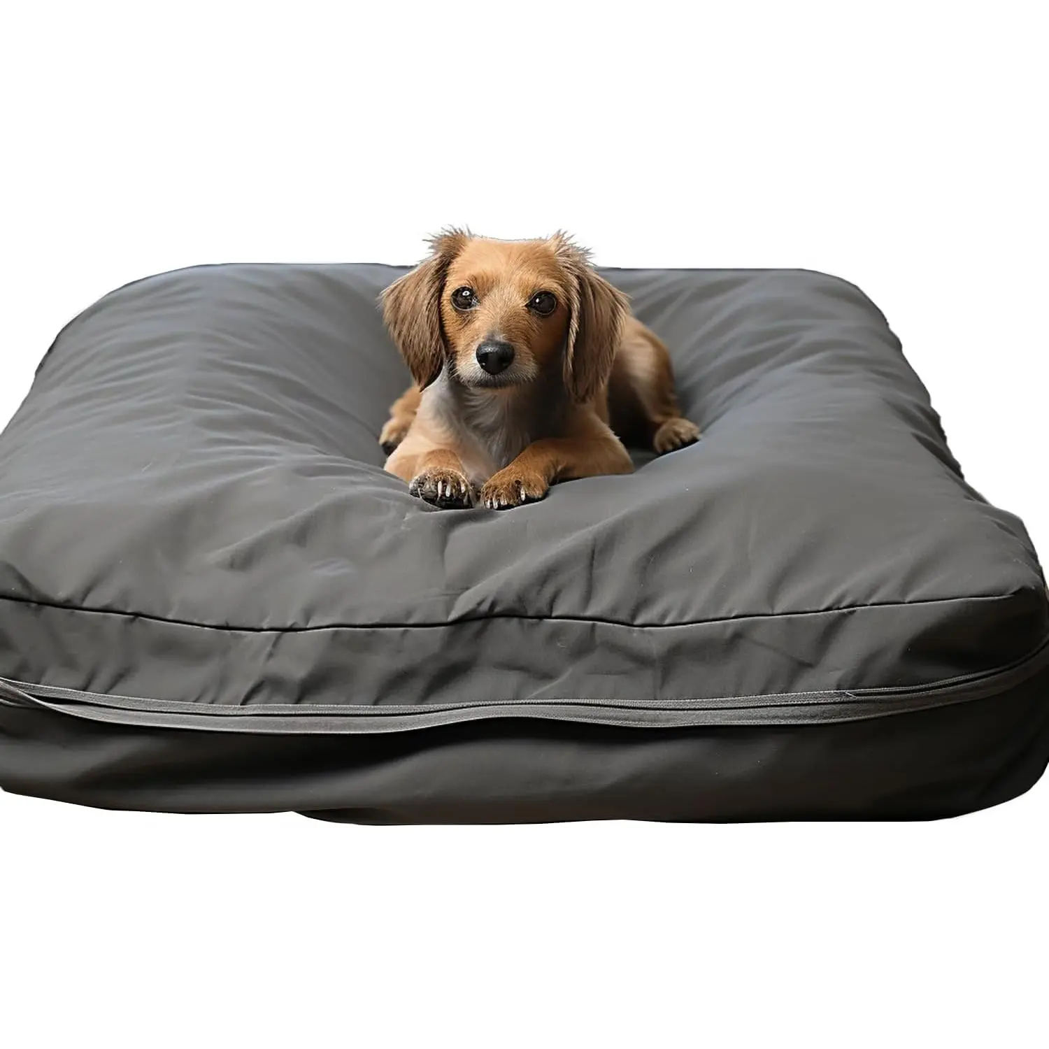 Bed Covers 36L x 27W x 3H Inch Washable Grey Thickened  Oxford Fabric with Handles and Zipper   Bed Liner for Medium 50-55 Lbs