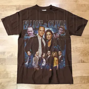 Vinatge Style Law and Order Shirt, Elliot Stabler and Olivia Benson Vintage 90s Tee, Law and Order Fan Tee retro LO90